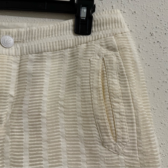 Rag and Bone Textured Off-White Linen Shorts - Size 4 - Picture 6 of 11